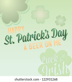 Happy St. Patrick's Day Card Vector