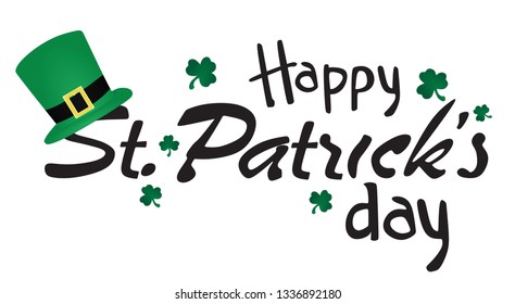Happy St. Patrick's day card. vector illustration
