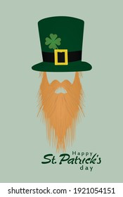 Happy St. Patrick's day card. vector illustration