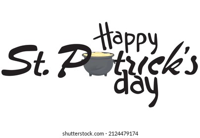 Happy St. Patrick's day card. vector illustration