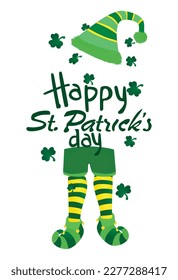 Happy St. Patrick's day card. vector illustration