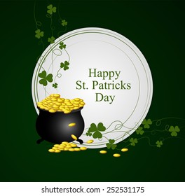 Happy St Patrick's day card.