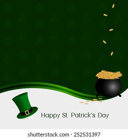 Happy St Patricks day card.