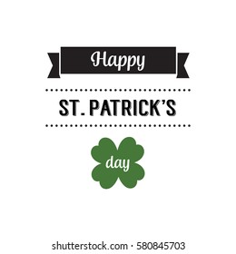 Happy St. Patricks Day Design Element