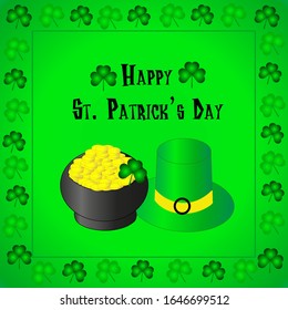 Happy St. Patricks Day green vector