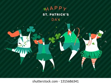 Happy St. Patrick&s Day greeting card vector