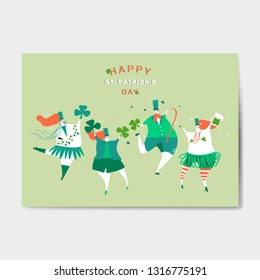 Happy St. Patrick's Day greeting card vector