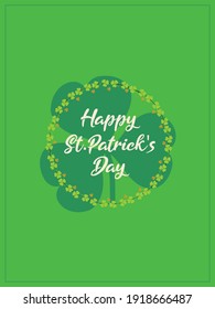 Happy St. Patrick's Day greeting Vector illustration