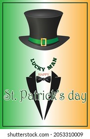 Happy St. Patrick's Day greeting card. Illustration for greeting card, banner, flyer, party invitation