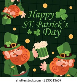 happy st patricks day greeting card