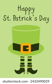 Happy St. Patrick's Day. a greeting card. Vector illustration