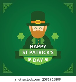 Happy st patrick's day greeting card