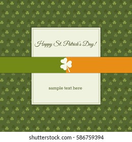 Happy St. Patrick's Day Greeting Card / Poster