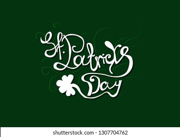 Happy St Patricks Day hand drawn illustration. 