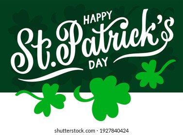 Happy St. Patrick's Day hand lettering