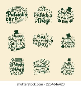 Happy St. Patrick's Day hand drawn quote for t-shirt, postcards, banners, invitation, card, posters and others..