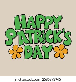 Happy St Patrick's Day Hand Drawn Vector