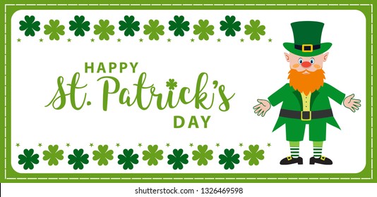 Happy St. Patrick's Day Icon Background Vector 