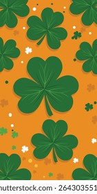 Happy St. Patrick's Day: Illustrations with Leprechauns, Shamrocks and Gold
