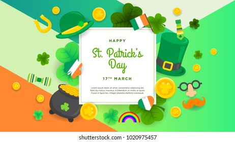 Happy St. Patrick's Day Invitation, wallpaper, flyers, poster, brochure, banners