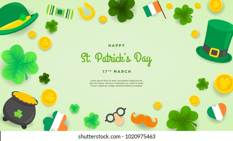 Happy St. Patrick's Day Invitation, wallpaper, flyers, poster, brochure, banners