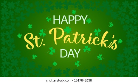 Happy St. Patrick's day. Irish holiday illustration. Spring decoration. Vector graphic. Irish symbol. Lucky sign. St. Patrick's day vector. Greeting card. Holiday poster