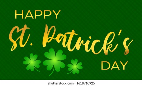Happy St. Patrick's day. Irish holiday illustration. Spring decoration. Vector graphic. Irish symbol. Lucky sign. St. Patrick's day vector. Greeting card. Holiday poster