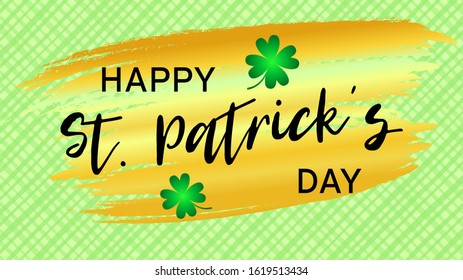 Happy St. Patrick's day. Irish holiday illustration. Spring decoration. Vector graphic. Irish symbol. Lucky sign. St. Patrick's day vector. Greeting card. Holiday poster