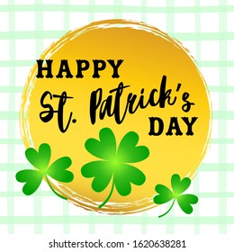 Happy St. Patrick's day. Irish holiday illustration. Spring decoration. Vector graphic. Irish symbol. Lucky sign. St. Patrick's day vector. Greeting card. Holiday poster