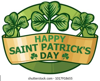 Happy St Patricks Day Poster Stock Vector (Royalty Free) 1017915892