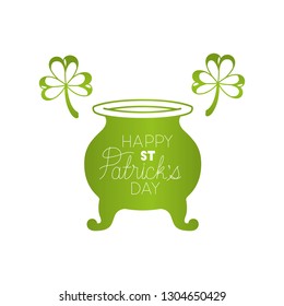 happy s.t. patrick`s day label isolated icon