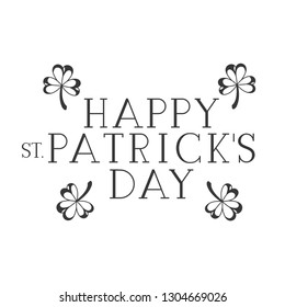 happy st patrick`s day label frame icons