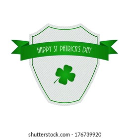 Happy St. Patrick's day label