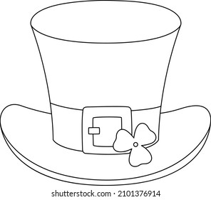Happy St. Patricks Day Leprechaun Hat Coloring