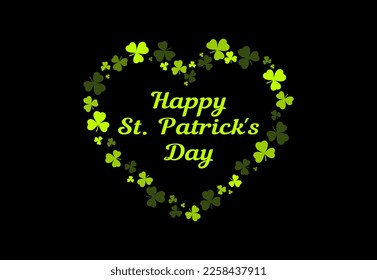 Happy St. Patrick's Day Lettering.