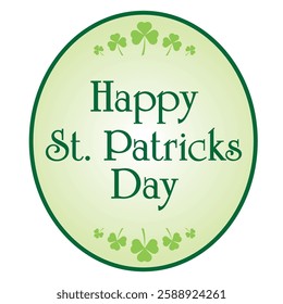 Happy St. Patricks Day logo, sign, plaque, banner, menu, label