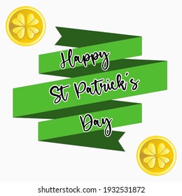 Happy St Patrick's Day, Lucky Coins, Gold Coin, Clover Leaf