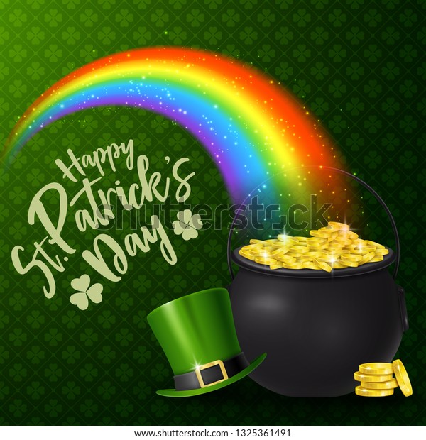 9999円 最大85％オフ！ 腕時計 気まぐれなかわいい プレゼント クリスマス ユニセックス Whimsical Gifts St. Patrick's Day Rainbow with Leprechaun 3D Watch Gold Finish Small Unique Fun Novelty
