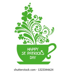 Happy St Patricks Day. Restaurant Menu Card Design. Menu Template On Patricks Day. Vector Illustration