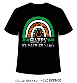 happy St. Patrick's day Shirt Print Template, Lucky Charms, Irish, everyone has a little luck Typography Design