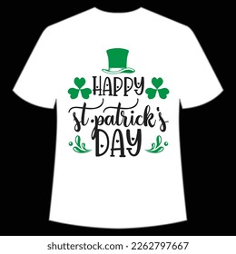 happy St. Patrick's day St. Patrick's Day Shirt Print Template, Lucky Charms, Irish, everyone has a little luck Typography Design