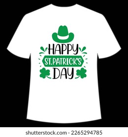 happy St Patrick's Day Shirt Print Template, Lucky Charms, Irish, everyone has a little luck Typography Design