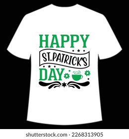 happy St Patrick's Day Shirt Print Template, Lucky Charms, Irish, everyone has a little luck Typography Design