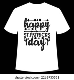 Happy St. Patrick's Day Shirt Print Template, Lucky Charms, Irish, everyone has a little luck Typography Design
