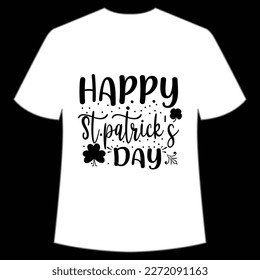 Happy St. Patrick's Day Shirt Print Template, Lucky Charms, Irish, everyone has a little luck Typography Design