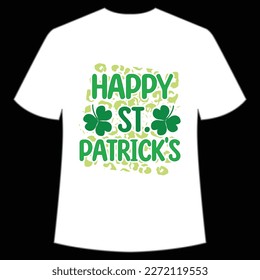 Happy St. Patrick's Day Shirt Print Template, Lucky Charms, Irish, everyone has a little luck Typography Design