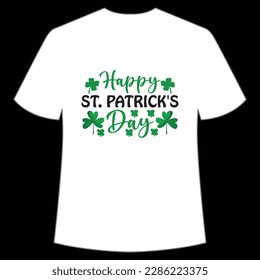 Happy St. Patrick's day Happy St Patrick's day shirt print template, St Patrick's design, typography design for Irish day, women day, lucky clover, Irish gift