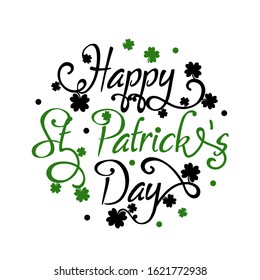 Happy St. Patrick's day sign Luck