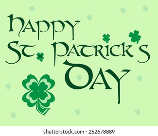 Happy St Patrick's Day sign