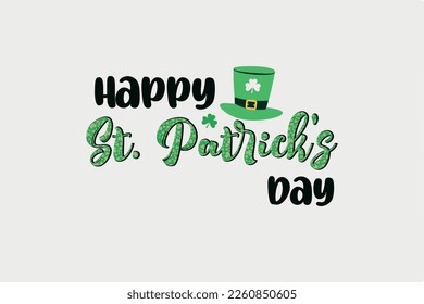 Happy St. Patrick's Day Sublimation T shirt design